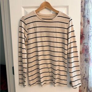 Striped Black and Tan Sweater
